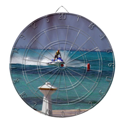 Jetski-paradijs Dartbord (Voorkant)