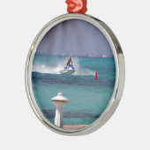 Jetski-paradijs Metalen Ornament (Links)