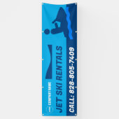 Jetski-verhuur aangepaste banner (Verticaal)