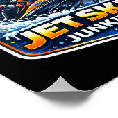 Jetski-verslaafde verslaafd aan jetski eigenaar gr poster (Hoek)