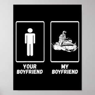Jetski vriendje jetskiën jetski watercraft jet poster