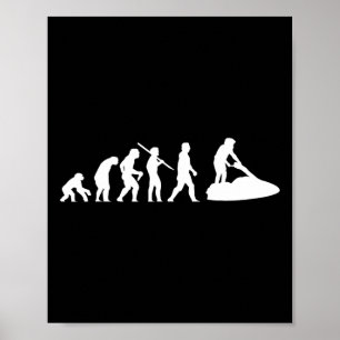 Jetski Watersport Jet Ski Skiing Evolution Poster
