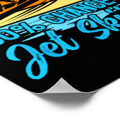 Jetski-weekendvoorspelling 100% kans op jetski poster (Hoek)