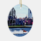 Jetskiën bij Colgate Clock Keramisch Ornament (Rechts)