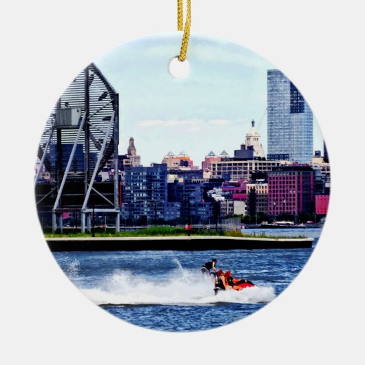 Jetskiën bij Colgate Clock Keramisch Ornament (Voorkant)
