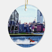 Jetskiën bij Colgate Clock Keramisch Ornament (Links)