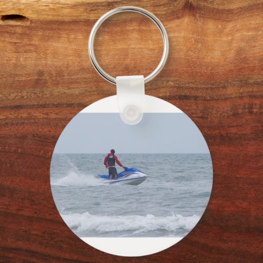 jetskiën op het strand sleutelhanger (Voorkant)