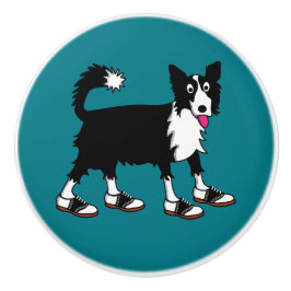 Jett the Border Collie Keramische Knop