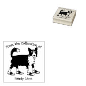 Jett the Border Collie Rubberstempel (Gestempeld)