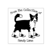 Jett the Border Collie Rubberstempel (Afrduk)