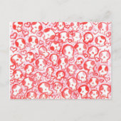 Jette Rockit! - Valentijn Hearts en SugarSkulls Feestdagenkaart (Voorkant)