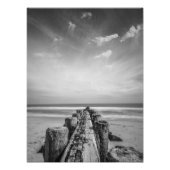 Jetty bij de New Jersey Shore Foto Afdruk (Voorkant)