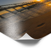 Jetty bij Sunrise Foto Print Afdruk (Hoek)