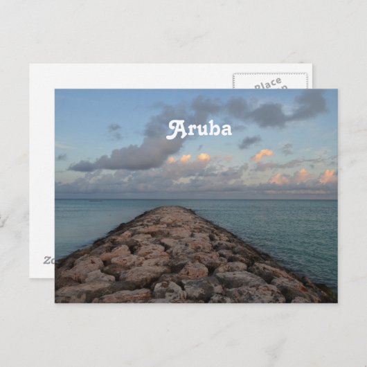 Jetty in Aruba Briefkaart (Voorkant / Achterkant)