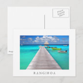 Jetty met boten in een tropische lagune briefkaart (Voorkant / Achterkant)