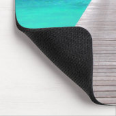 Jetty met boten in een tropische lagune muismat (Hoek)