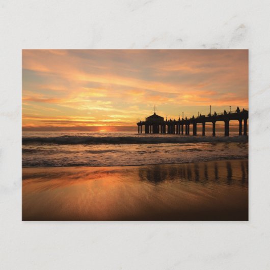 Jetty op Sunset Briefkaart (Voorkant)