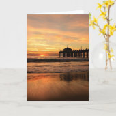 Jetty op Sunset Kaart (Gele Bloem)