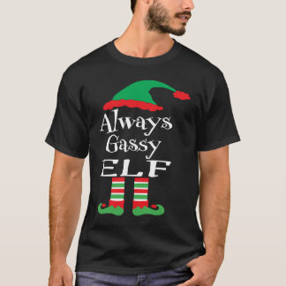 Jeugd altijd winderige elf  Familie Kerst Overeenk T-shirt