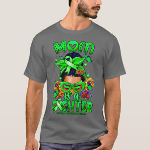 Jeugd Depressie Bewustzijn Moeder vechter rommelig T-shirt