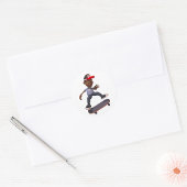 Jeugd die op een skateboard rijdt Stickers