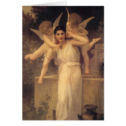 Jeugd door Bouguereau, Victoriaans Angels Portrait (Voorkant)