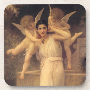 Jeugd door Bouguereau, Victoriaans Angels Portrait Bier Onderzetter