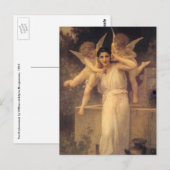 Jeugd door Bouguereau, Victoriaans Angels Portrait Briefkaart (Voorkant / Achterkant)