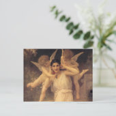 Jeugd door Bouguereau, Victoriaans Angels Portrait Briefkaart (Staand voorkant)