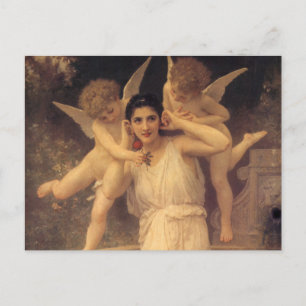 Jeugd door Bouguereau, Victoriaans Angels Portrait Briefkaart