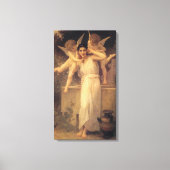Jeugd door Bouguereau, Victoriaans Angels Portrait Canvas Afdruk (Voorkant)