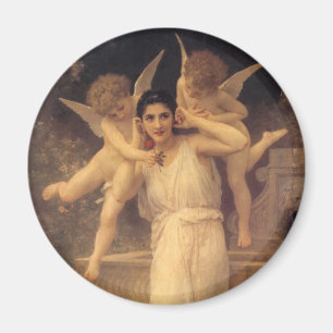 Jeugd door Bouguereau, Victoriaans Angels Portrait Magneet