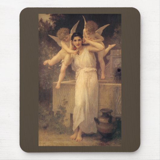 Jeugd door Bouguereau, Victoriaans Angels Portrait Muismat (Voorkant)