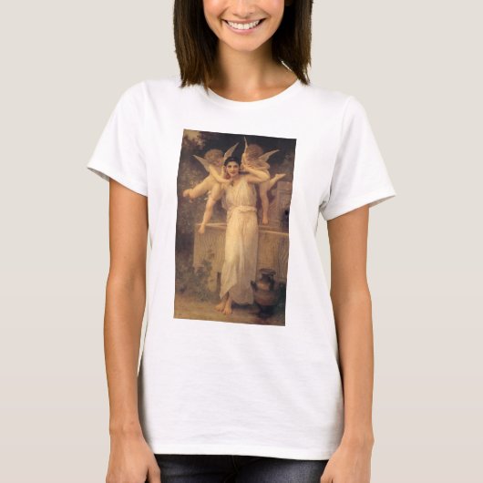 Jeugd door Bouguereau, Victoriaans Angels Portrait T-shirt (Voorkant)