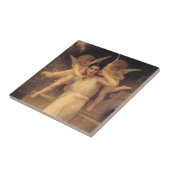 Jeugd door Bouguereau, Victoriaans Angels Portrait Tegeltje (Zijkant)