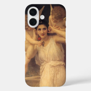 Jeugd door Bouguereau, Victoriaanse engelenportret iPhone 16 Hoesje