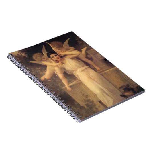 Jeugd door Bouguereau, Victoriaanse engelenportret Notitieboek (Rechterzijde)