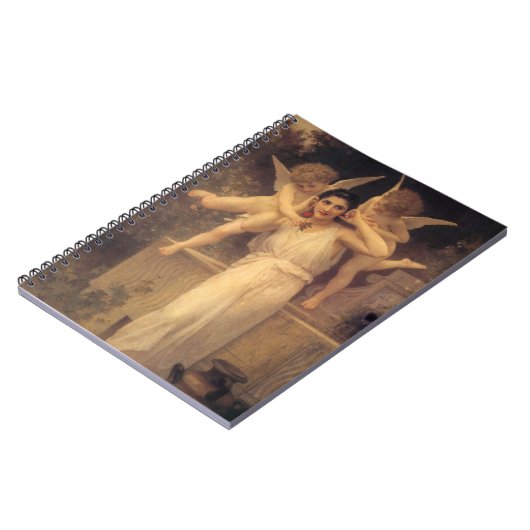 Jeugd door Bouguereau, Victoriaanse engelenportret Notitieboek (Linkerzijde)