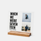 Jeugd Foto Bruiloft Tafel Nummers Acryl Teken Bord (Hoek)