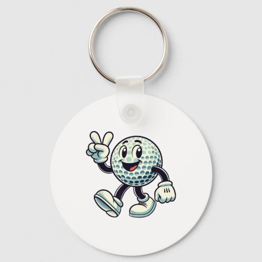 Jeugd golfer jongens golf grappig sleutelhanger (Voorkant)