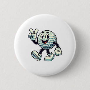 Jeugd golfspeler jongens golf grappig ronde button 5,7 cm