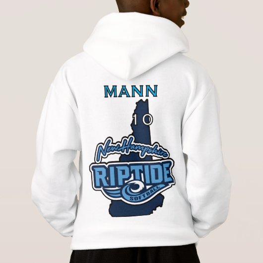 JEUGD Hoodie met naam en nummer (Achterkant)