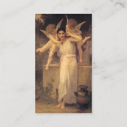 Jeugd (Jeunesse) van William Adolphe Bouguereau Visitekaartje (Achterkant)