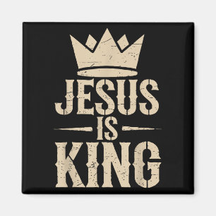 Jeugd Jezus Christus is Koning Christelijke Mannen Magneet