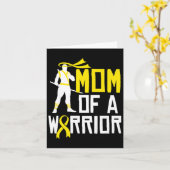 Jeugd Kanker Bewustzijn Gouden Lint Moeder Onderst Kaart (Gele Bloem)