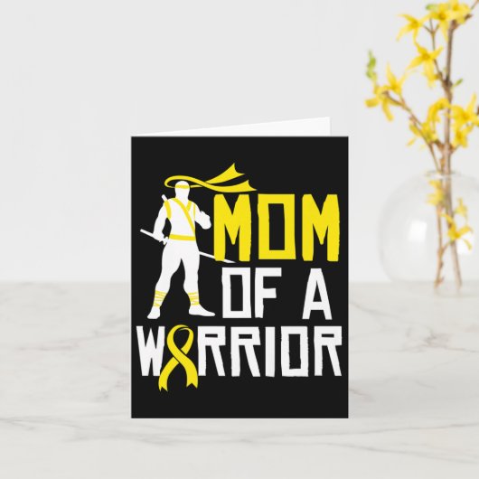 Jeugd Kanker Bewustzijn Gouden Lint Moeder Onderst Kaart (Gele Bloem)