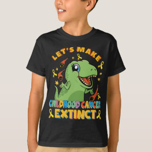 Jeugd Kanker Bewustzijn Leuke Dinosaurus T-Rex T-shirt