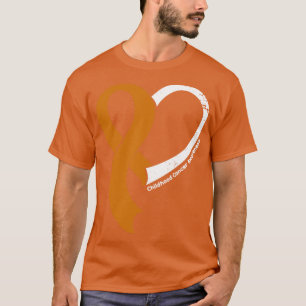 Jeugd Kanker Bewustzijn Mensen Liefde Hart Lint T-shirt