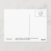 Jeugd, levensduur en welzijn briefkaart (Achterkant)