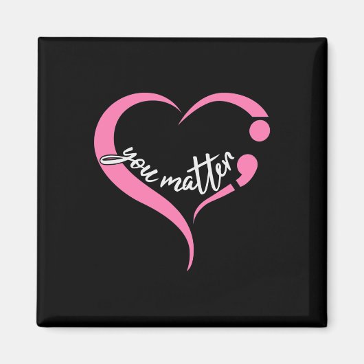 Jeugd Matter Semicolon Geestelijke Gezondheid en Z Magneet (Voorkant)